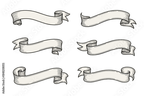 Vintage Ribbon Banners