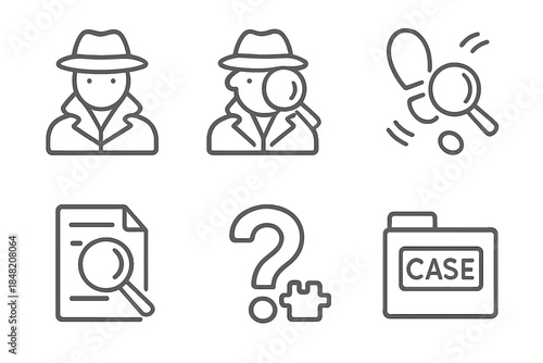 Detective and Investigation Icons