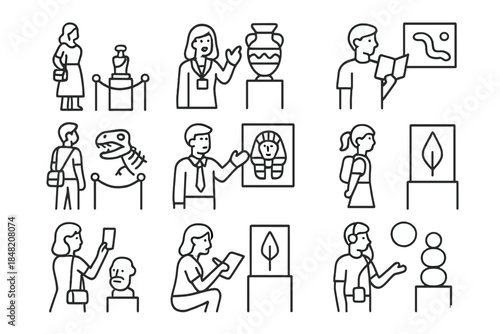 Museum Visitor Icons