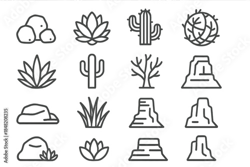Desert Icon Set
