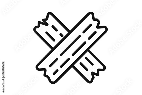 Crossed Ticket Stub Icon