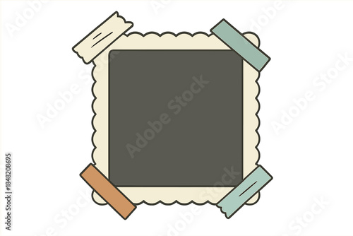 Retro Photo Frame with Tape