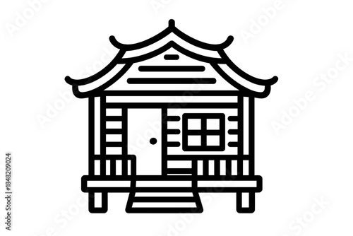 Traditional Japanese House Icon