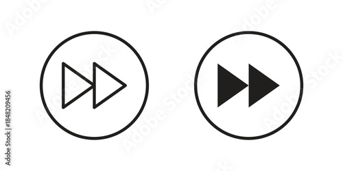 Free Download Forward icons. Minimal logo design element, vector illustration. - GFXLoad
