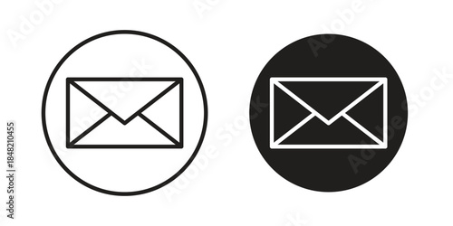 Inbox icons. Minimal logo design element, vector illustration.