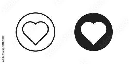 Like icons. Minimal logo design element, vector illustration.
