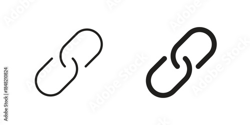 Link icons. Minimal logo design element, vector illustration.