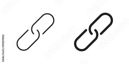 Link icons. Minimal logo design element, vector illustration.