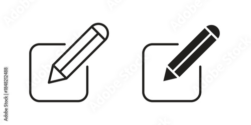 Post icons. Minimal logo design element, vector illustration.