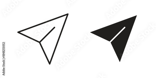 Send icons. Minimal logo design element, vector illustration.