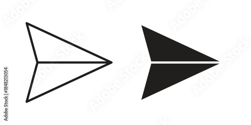 Send icons. Minimal logo design element, vector illustration.