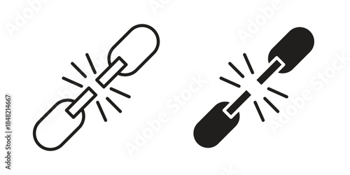 Weakness icons. Minimal logo design element, vector illustration.