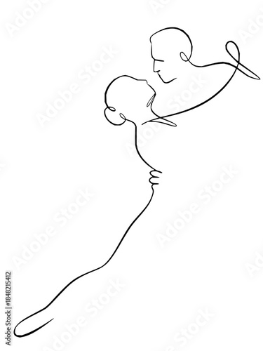 Young entrepreneur celebrating business success in modern workspace with laptop