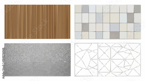 Architectural textures and patterns for modern design projects