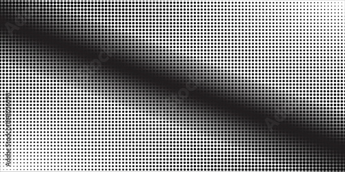 Dotted halftone gradient texture. Fading polka dot background. Repeated dots gradation pattern background. Black vanishing comic pop art overlay backdrop. Halftone raster effect wallpaper. Vector