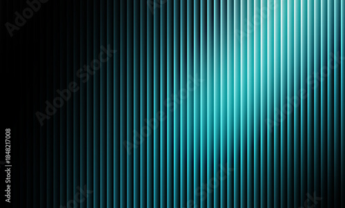 Foto Abstract background featuring glowing vertical blue cyan light bars fading into