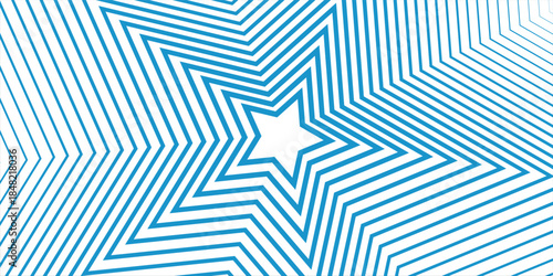 Abstract geometric background with blue stars
