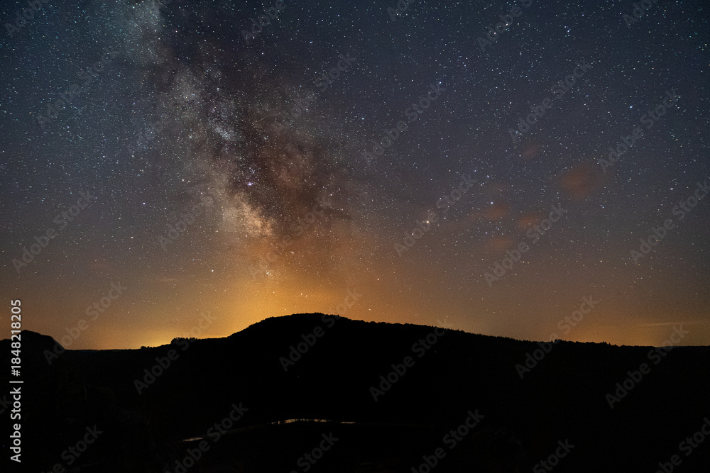 Fototapeta premium Milkyway from Gratte Bruyere Point View - Correze - Limousin