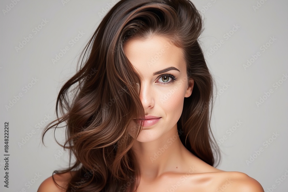 Naklejka premium Transforming Hair with Growth and Beautification for Boosting Confidence
