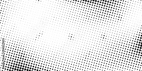 Grunge halftone gradient background. Faded grit noise texture. White and black sand wallpaper. Retro pixelated backdrop. Anime or manga style comic overlay. Abstract