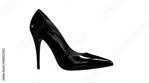 High heel shoe isolated on transparent background