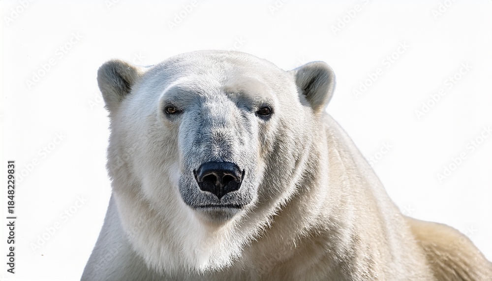 Fototapeta premium polar bear on white background