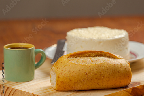 Table with typical Brazilian breakfast foods.