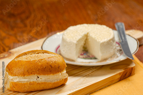 Table with typical Brazilian breakfast foods.