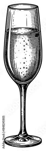 a black and white drawing of a glass of wine, black, drawing, glass, illustration, picture, wine, wine glass, against transparent background