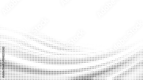 Minimal halftone wave dot background for clean layouts, web banners, modern posters, abstract digital branding vector illustration