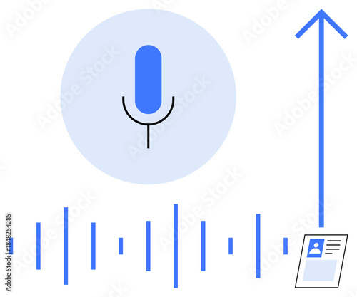 Voice recognition concept. Voice recognition interface data authentication with biometric verification. Voice recognition improving identity security. For biometrics, AI, security apps, tech systems