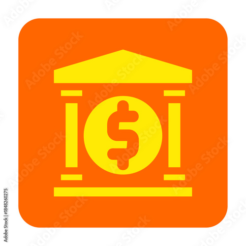 Fin tech vector, clip art, and symbol. Flat design of  fintech concept and simple design