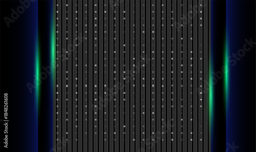 Abstract Technology Background  Digital Data Stream with Glowing Lights
