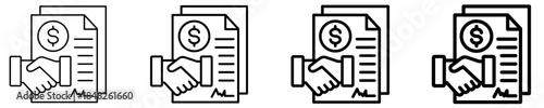 Agreement Icon Set Different Style Collection