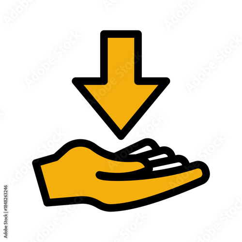 Requirement Necessity Acquisition Icon from Customer Assessment Collection (Glyph Color Lineal style)