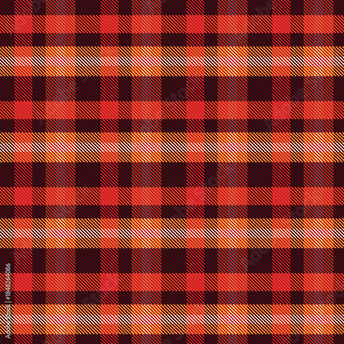 Color twill scotland textile seamless pattern. Fabric texture check tartan plaid. Abstract geometric background for cloth, card, fabric. Monochrome graphic repeating design. Modern squared ornament.