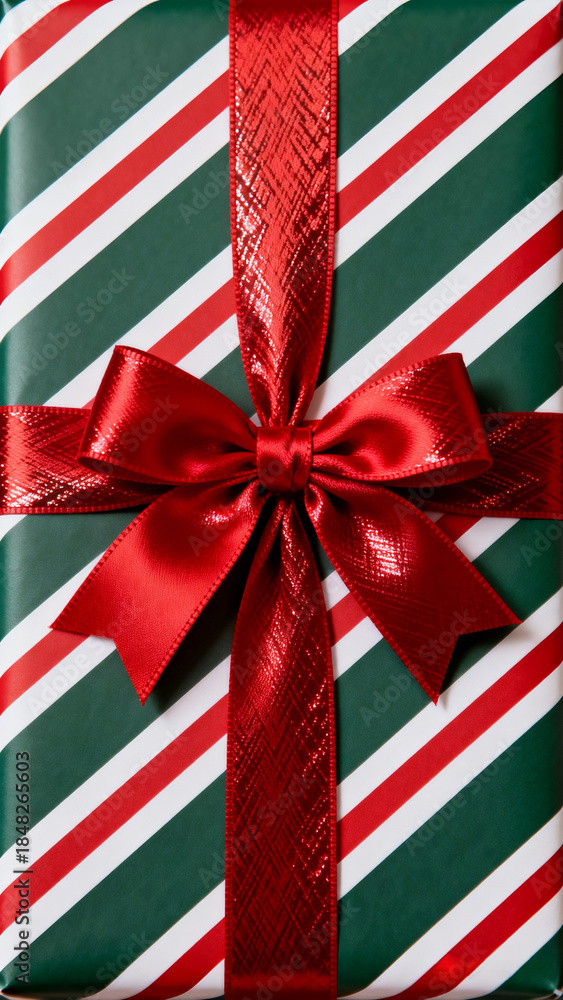 Fototapeta premium red and green ribbon