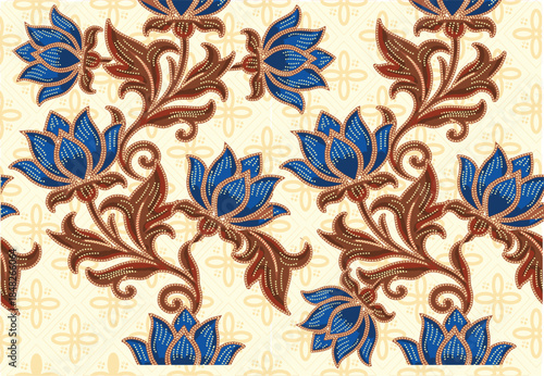 Floral motifs for various motifs, inspiration for Indonesian batik motifs