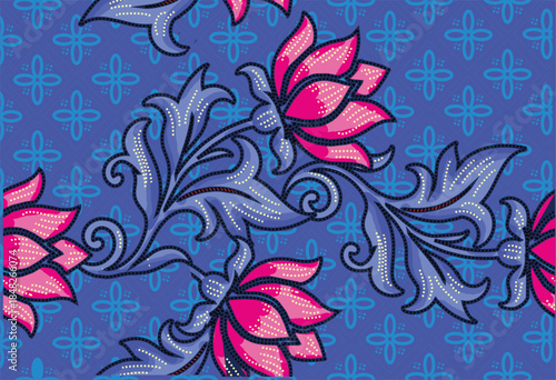 Floral motifs for various motifs, inspiration for Indonesian batik motifs