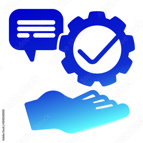 Accountability Role Commitment Management Icon from Customer Assessment Collection (Glyph Gradient style)