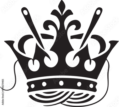 Hand drawn golden royal crown vector illustration featuring a 3d luxury king symbol and heraldic queen icon design for nobility sign decoration