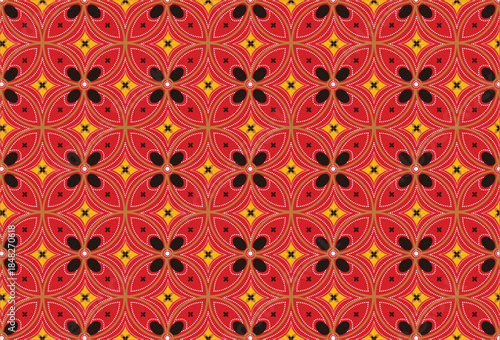 Classic Batik with various motifs, inspiration for Indonesian batik motifs for printing purposes