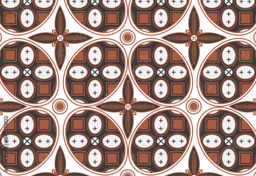 Classic Batik with various motifs, inspiration for Indonesian batik motifs for printing purposes