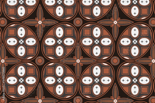 Classic Batik with various motifs, inspiration for Indonesian batik motifs for printing purposes