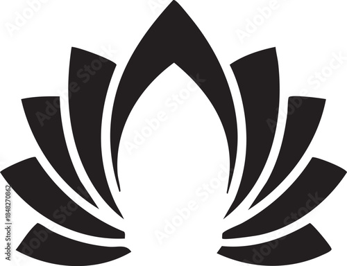 Vector illustration of a crown of thorns design featuring a black and white pattern element for a symbolic tattoo logo or nature decoration circle sign