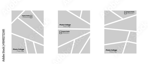 Vertical Comic Panel Photo Layout for Creative Storytelling Display