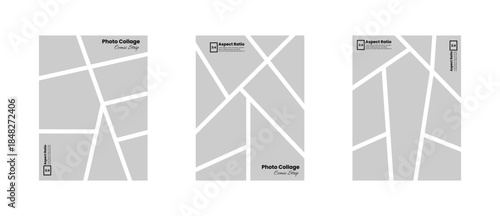 Comic Inspired Photo Panel Layout in Vertical 3:4 Ratio Design