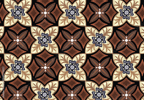 Classic Batik with various motifs, inspiration for Indonesian batik motifs for printing purposes