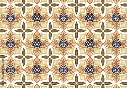 Classic Batik with various motifs, inspiration for Indonesian batik motifs for printing purposes