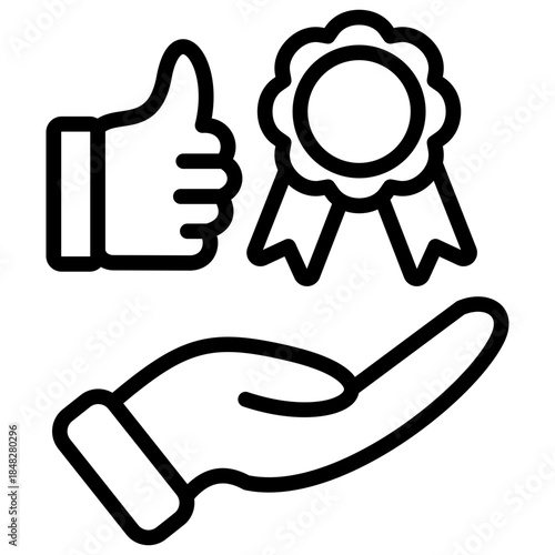 Thumbs Up Award Icon